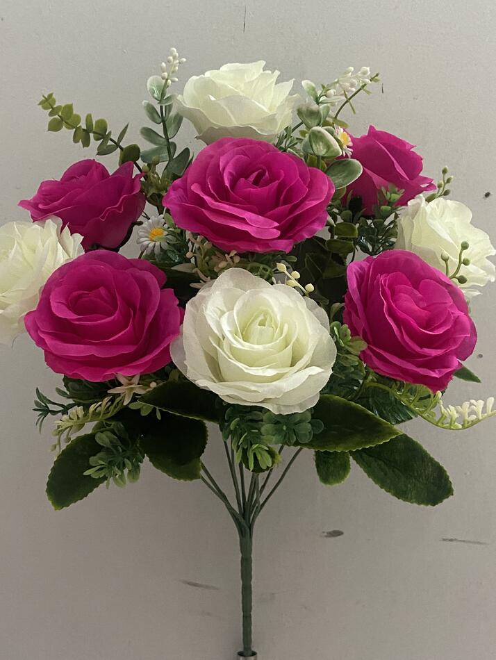 Роза двухцветная с эфкалиптом нова