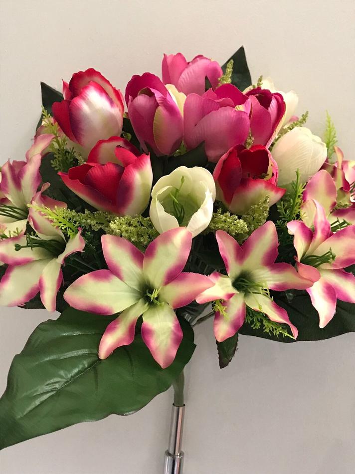 Тюльпан +Лилия вазон