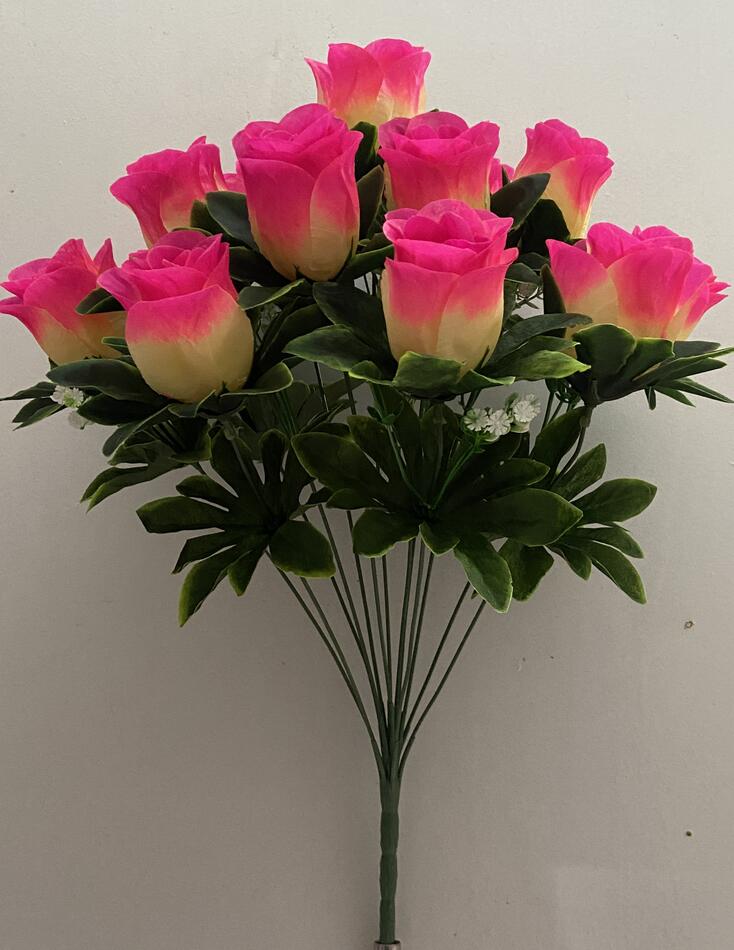 Роза бутон с листом новий