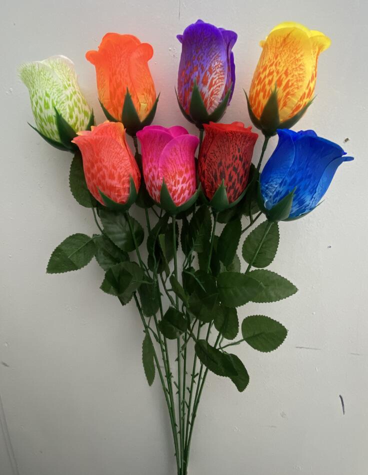 Бутон рябий цветной