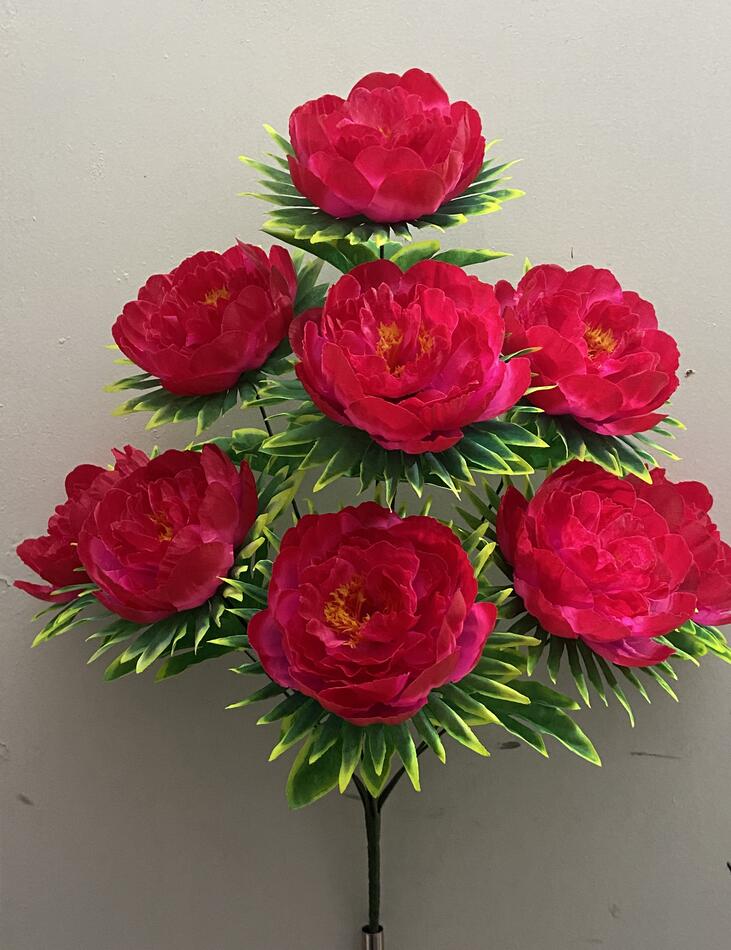 Пион з листом 9 ка не пресс