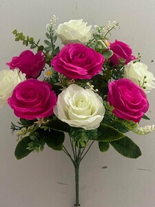 Роза двухцветная с эфкалиптом нова