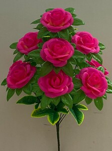 Роза круглая с листом 9 ка