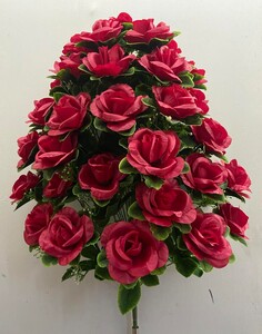 Роза атласная с листом 36 ка